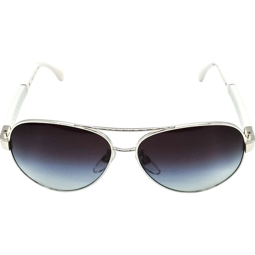 304267BW (S3) Chanel Glasses Silver Leather - Picture 2 of 8